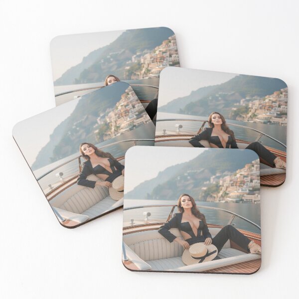 Item preview, Amalfi Coast Glamour on Luxury Boat designed and sold by SunsetAngelsAI.