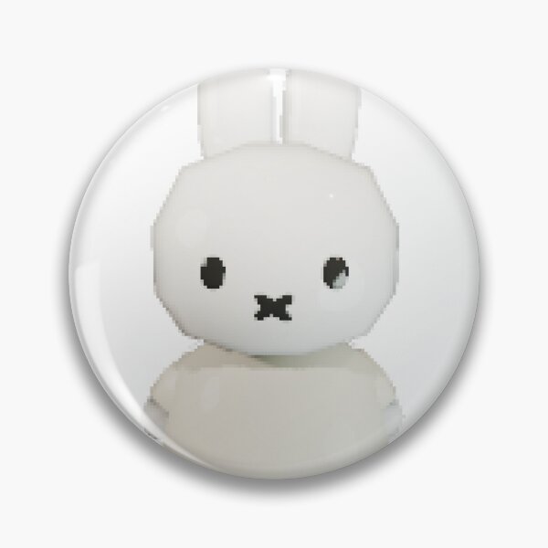 Item preview, cute bunny rabbit 3d model pixel - white designed and sold by MrEmily9.