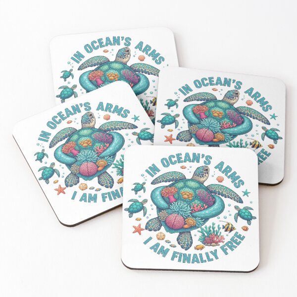 Item preview,  In Oceans Arms I Am Finally Free Quote designed and sold by zoughlal.