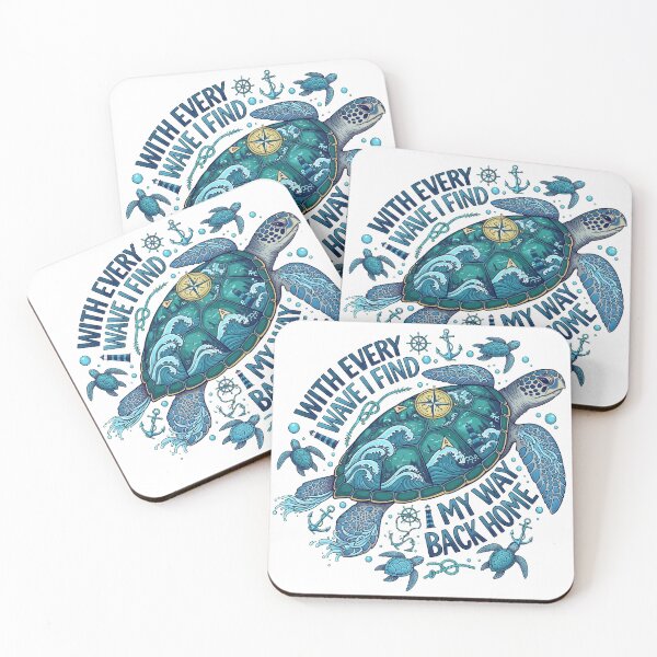 Item preview,  With Every Wave I Find My Way Back Home Nautical designed and sold by zoughlal.