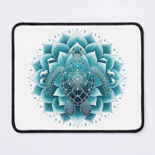 Item preview, Sacred Geometry Sea Turtle Flower of Life designed and sold by zoughlal.