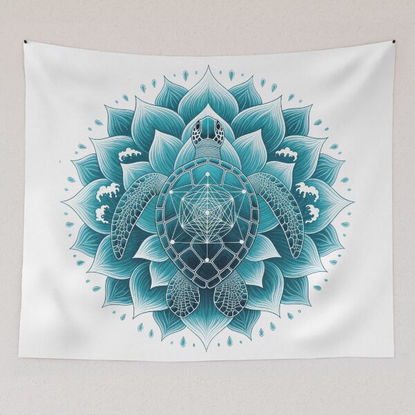 Item preview,  Sacred Geometry Sea Turtle Flower of Life designed and sold by zoughlal.