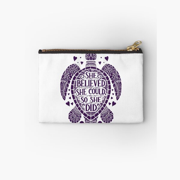 Item preview,  She Believed She Could So She Did Purple Tribal Turtle designed and sold by zoughlal.