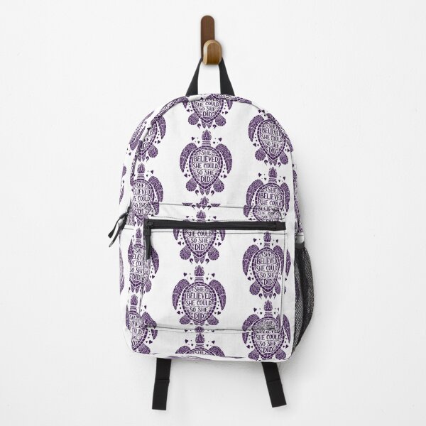 Item preview, She Believed She Could So She Did Purple Tribal Turtle designed and sold by zoughlal.