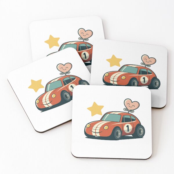 Item preview, Cute Toy Race Car Love Illustration designed and sold by MonkiFlipp.