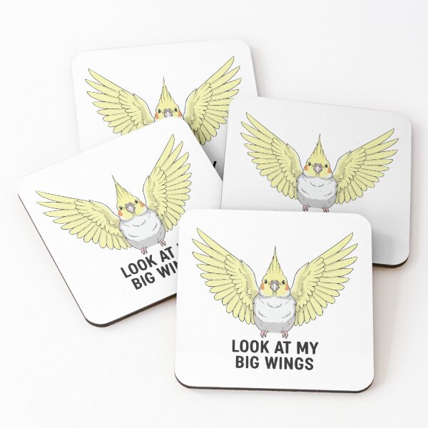 Item preview, Big Wings - Heart Wings Cockatiel Flexing designed and sold by Petzzz.