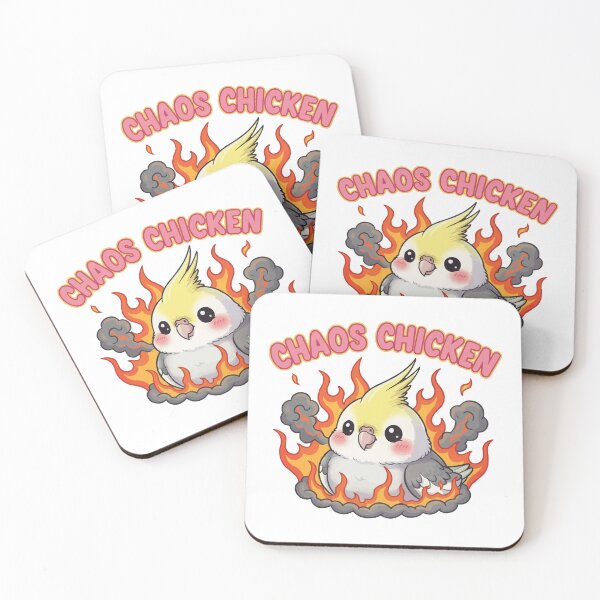 Item preview, Chaos Chicken - Cute But Psycho Cockatiel Meme designed and sold by Petzzz.