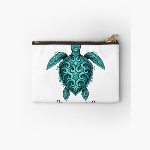 Item preview,  Ocean Guardian Teal Tribal Turtle designed and sold by zoughlal.