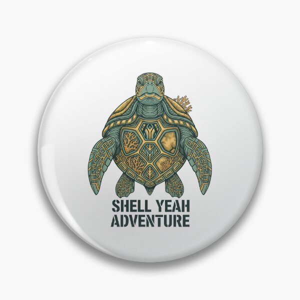 Artikelvorschau, Shell Yeah Adventure Retro Turtle entworfen und verkauft von zoughlal.