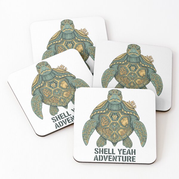 Item preview,  Shell Yeah Adventure Retro Turtle designed and sold by zoughlal.