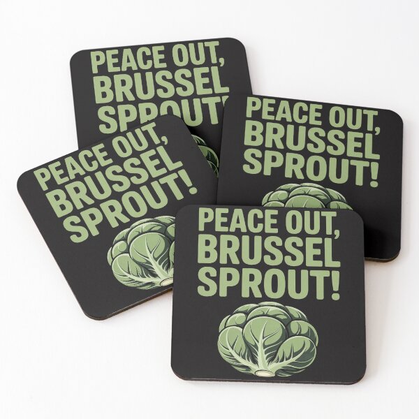 Item preview, Little Sprouts-Peace out Brussel Sprout designed and sold by HermanTricia.