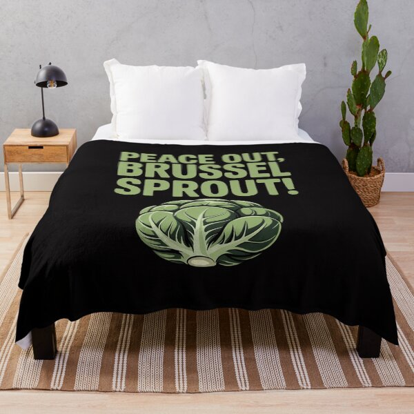 Item preview, Little Sprouts-Peace out Brussel Sprout designed and sold by HermanTricia.