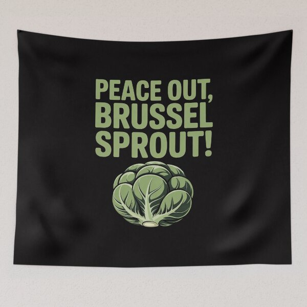 Item preview, Little Sprouts-Peace out Brussel Sprout designed and sold by HermanTricia.
