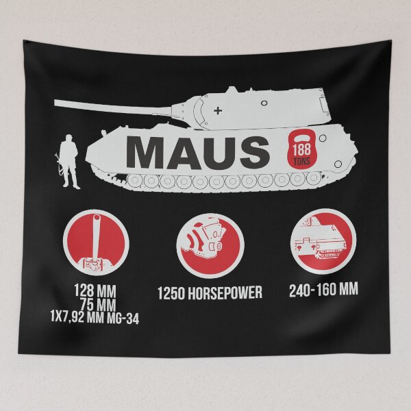 Artikelvorschau, Merkmale des deutschen überschweren Panzers Maus entworfen und verkauft von FAawRay.