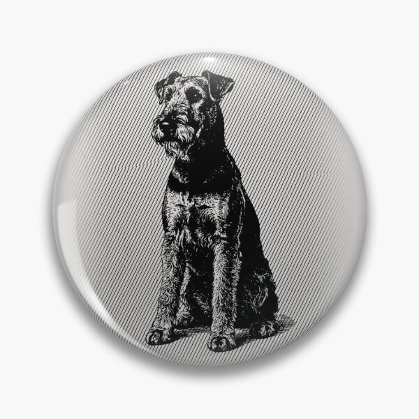 Item preview, Airedale Terrier Vintage Dog Portrait designed and sold by RPrintPulse.