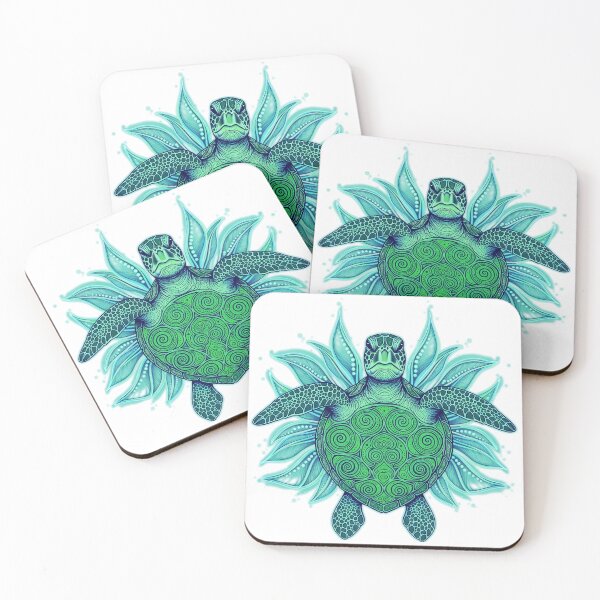 Item preview,  Bioluminescent Glowing Tribal Sea Turtle designed and sold by zoughlal.