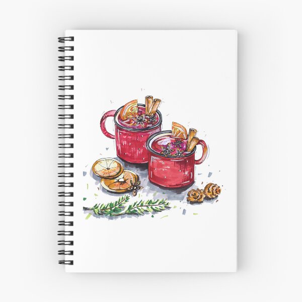 Item preview, Mulled Wine – Hand-Drawn Marker Illustration designed and sold by lippostcard.