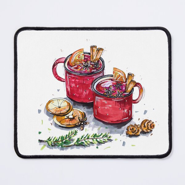 Item preview, Mulled Wine – Hand-Drawn Marker Illustration designed and sold by lippostcard.
