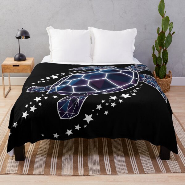 Item preview, Dark Geometric Poly Art Sea Turtle designed and sold by zoughlal.