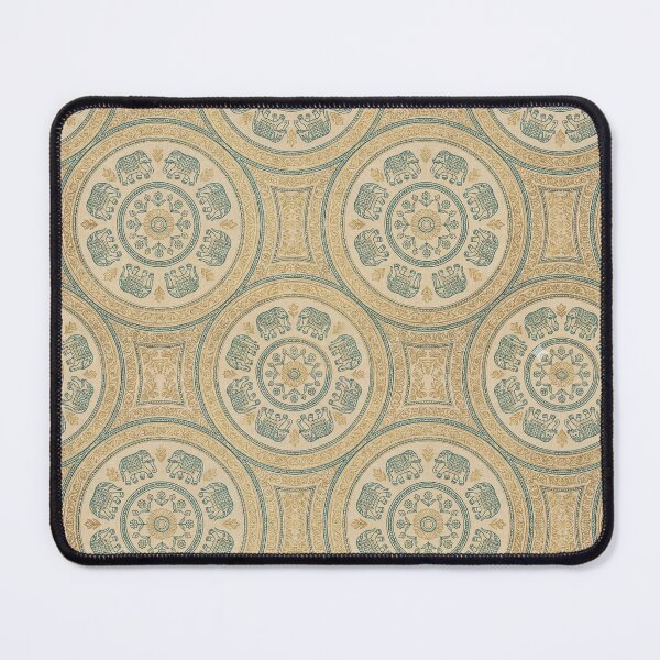 Item preview, Luxe Sanganeri Zari Mandalas - Indian Elephant & Mandala Seamless Pattern designed and sold by IndoPatterns.