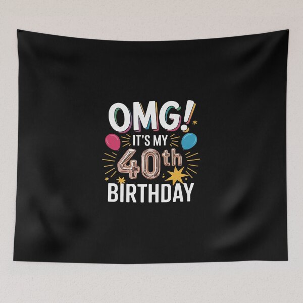Item preview, Womens OMG It's My 40th Birthday Happy 40 Years Old To Me designed and sold by DigitaldeligArt.