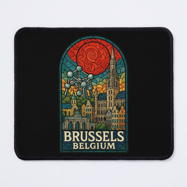 Item preview, Brussels Belgium Stained Glass designed and sold by TomFrontierArt.