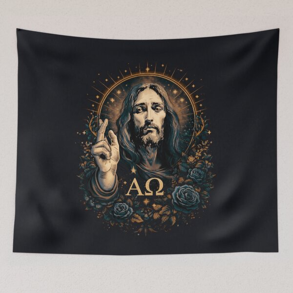 Item preview, Alpha & Omega — Lux Icon of Christ designed and sold by Sanctum Icons.