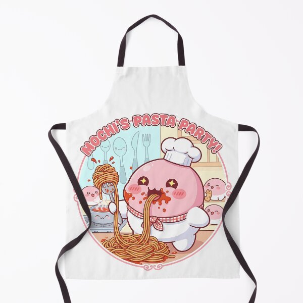 Item preview, Mochi Pasta Party – Cute Funny Food Illustration for Pasta & Mochi Lovers designed and sold by GlobalBoom.
