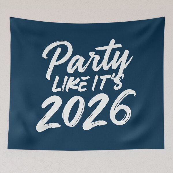 Item preview, Retro Party Like It's 2026 Typography designed and sold by DavidTeeStudio.