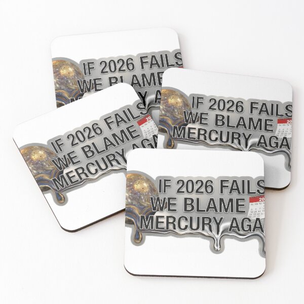 Item preview, If 2026 Fails Blame Mercury Again Sticker designed and sold by MukuMint.