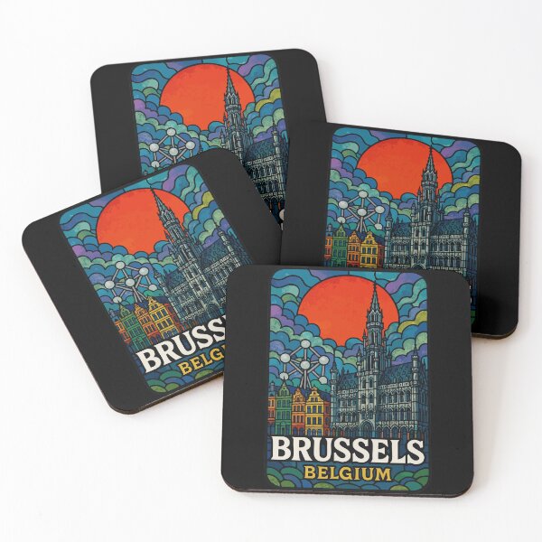 Item preview, Brussels Belgium Europe Travel Stained Glass designed and sold by TomFrontierArt.