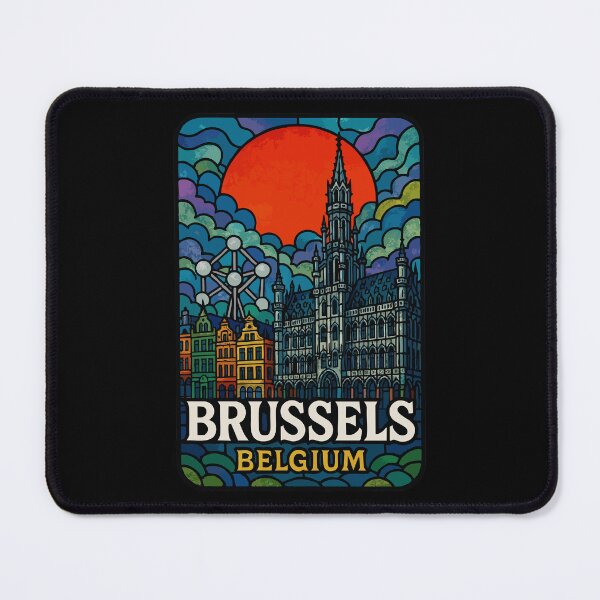 Item preview, Brussels Belgium Europe Travel Stained Glass designed and sold by TomFrontierArt.