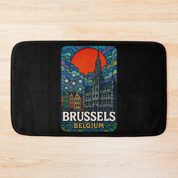 Item preview, Brussels Belgium Europe Travel Stained Glass designed and sold by TomFrontierArt.