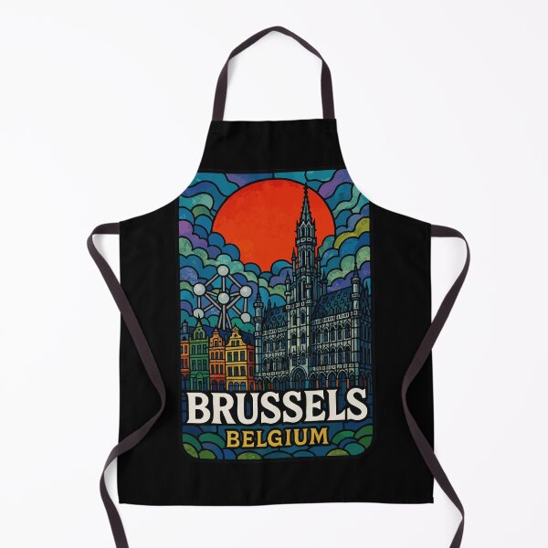 Item preview, Brussels Belgium Europe Travel Stained Glass designed and sold by TomFrontierArt.