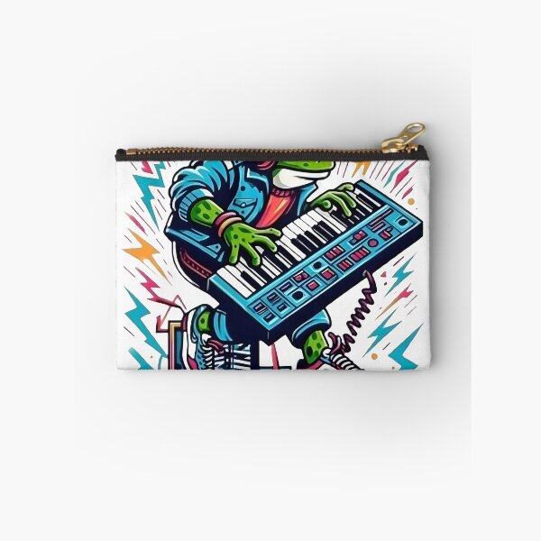 Item preview, 80s Retro Frog Playing Synthesizer designed and sold by Samthecreator01.