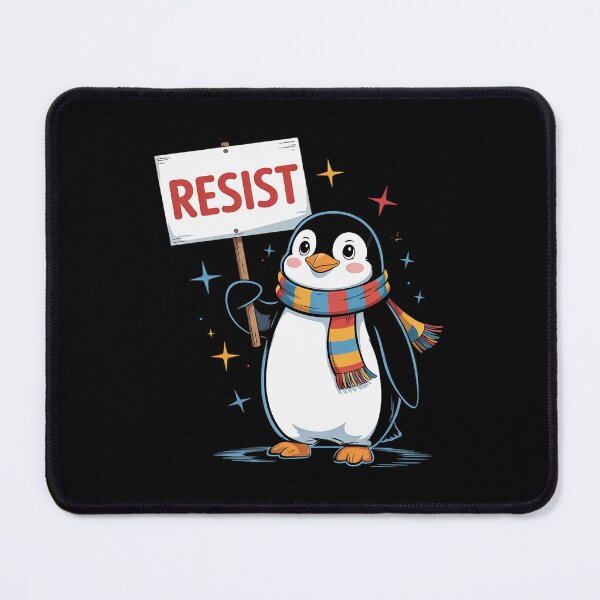 Item preview, Penguin Resist Activism  designed and sold by DigitaldeligArt.