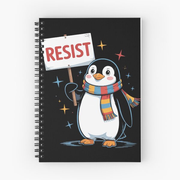 Item preview, Penguin Resist Activism  designed and sold by DigitaldeligArt.