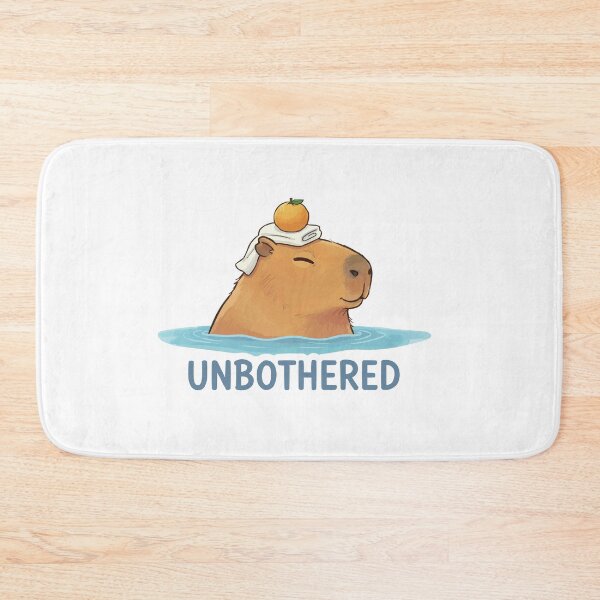 Item preview, Unbothered Moisturized - Capybara Spa Day designed and sold by Petzzz.