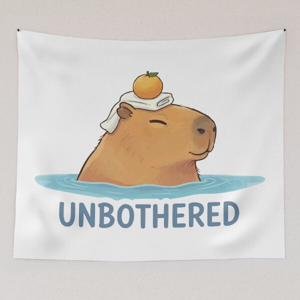 Item preview, Unbothered Moisturized - Capybara Spa Day designed and sold by Petzzz.