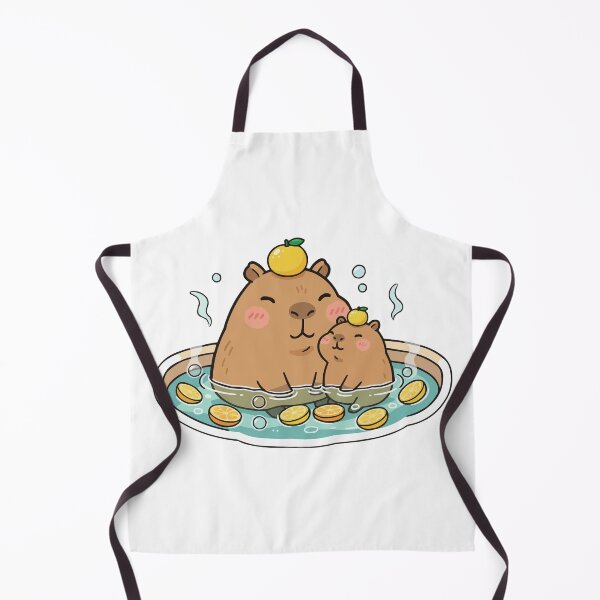 Item preview, Capybara Family Yuzu Bath - Cute Mom and Baby designed and sold by Petzzz.