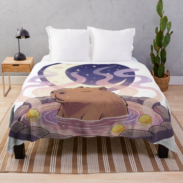 Item preview, Midnight Onsen - Lo-Fi Aesthetic Capybara Art designed and sold by Petzzz.