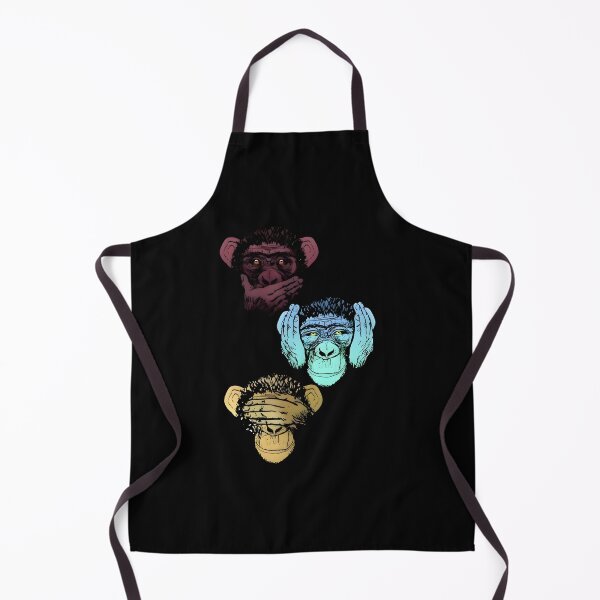 Item preview, See Hear Speak No Evil Monkeys | Colorful Minimal Art designed and sold by Kruti Collection.