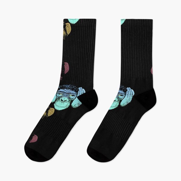 Item preview, See Hear Speak No Evil Monkeys | Colorful Minimal Art designed and sold by Kruti Collection.