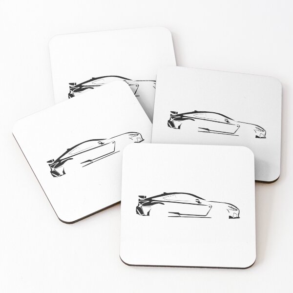 Item preview, RC F Track Edition (2020) Minimalist Car Silhouette (Black) designed and sold by FearnCreative.