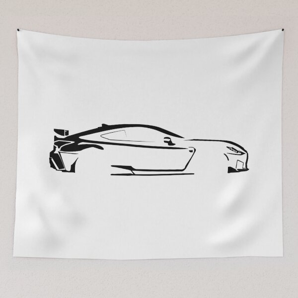 Item preview, RC F Track Edition (2020) Minimalist Car Silhouette (Black) designed and sold by FearnCreative.