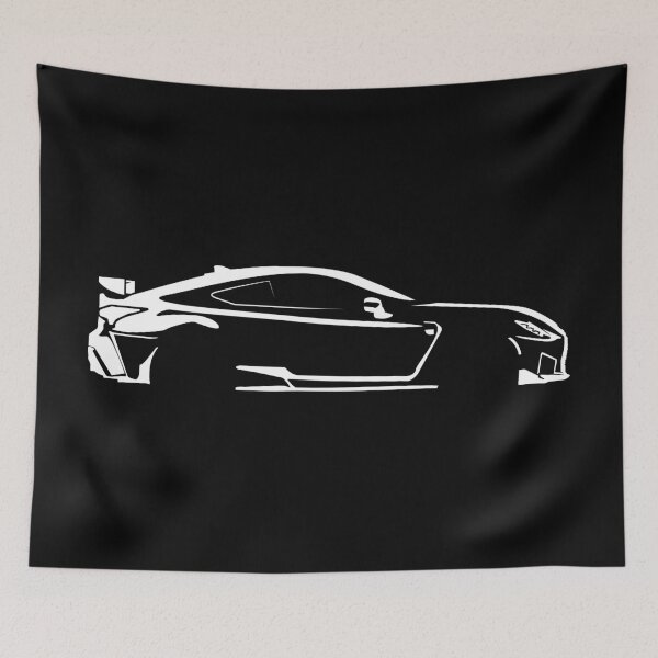 Item preview, RC F Track Edition (2020) Minimalist Car Silhouette (White) designed and sold by FearnCreative.