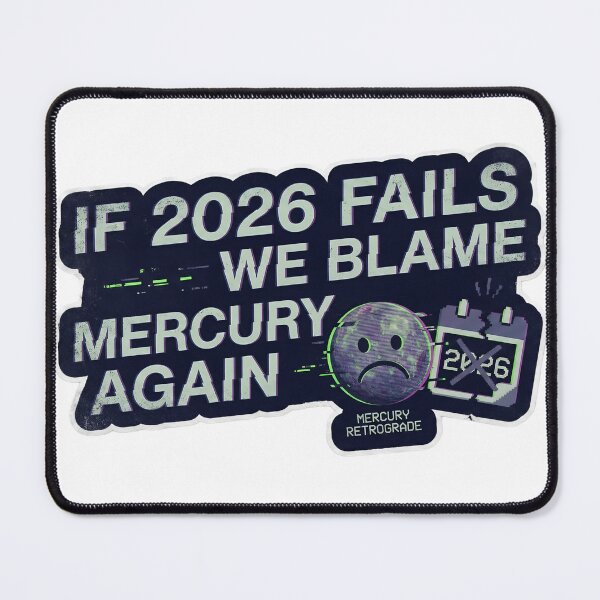 Item preview, If 2026 Fails Blame Mercury Again Sticker designed and sold by MukuMint.