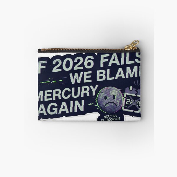 Item preview, If 2026 Fails Blame Mercury Again Sticker designed and sold by MukuMint.