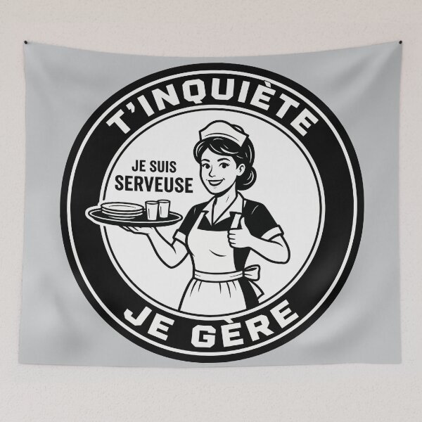Item preview, Don't worry, I've got this! Waitress | Restaurant Badge designed and sold by T'inquiète Shop.
