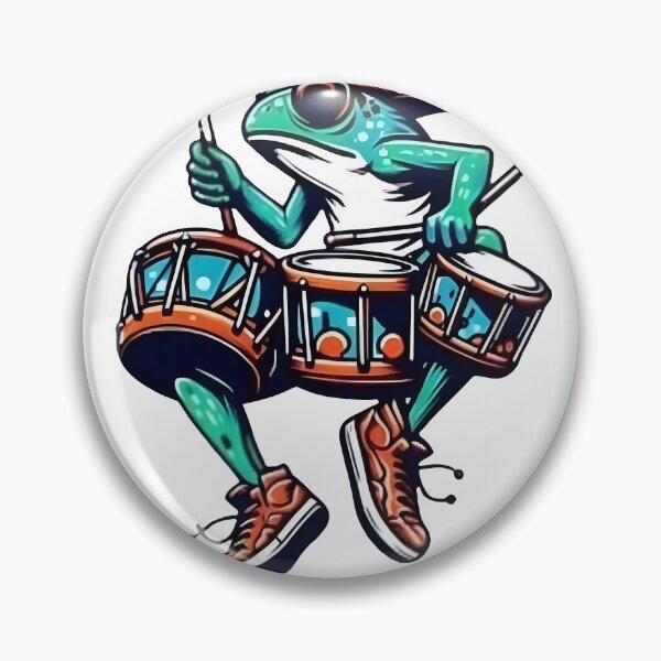 Item preview, Cottagecore Frog Playing Mushroom Drums designed and sold by Samthecreator01.